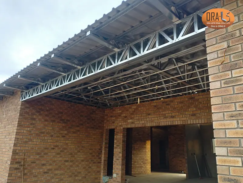 House roof using ORALS-supplied structural systems and materials