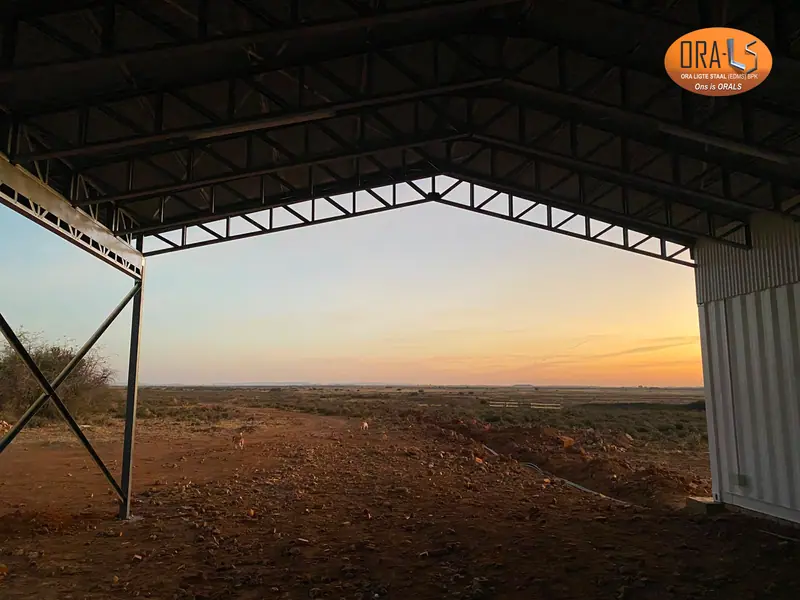 Warehouse stoor agricultural complete using ORALS-supplied structural systems and materials