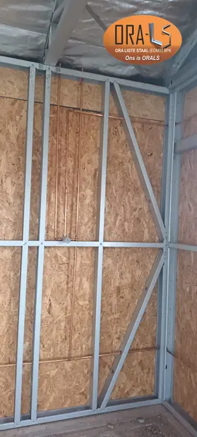 Residential house interior walls using ORALS-supplied structural systems and materials