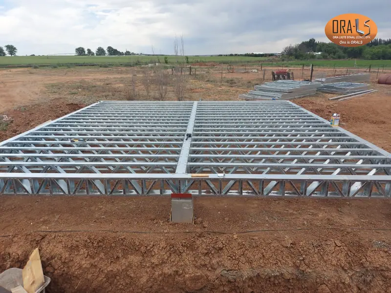 House foundation using ORALS-supplied structural systems and materials