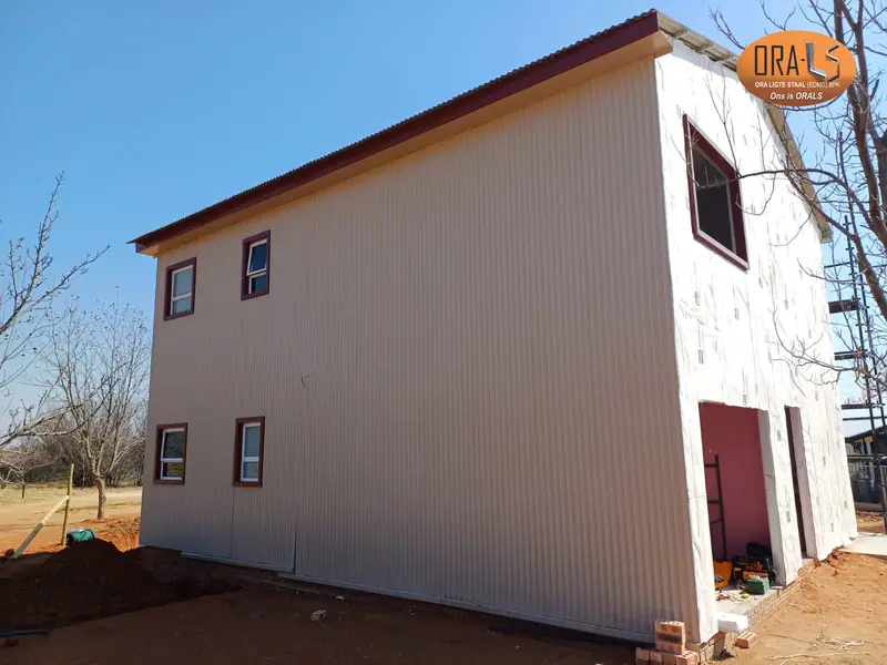 Residential house completed using ORALS-supplied structural systems and materials