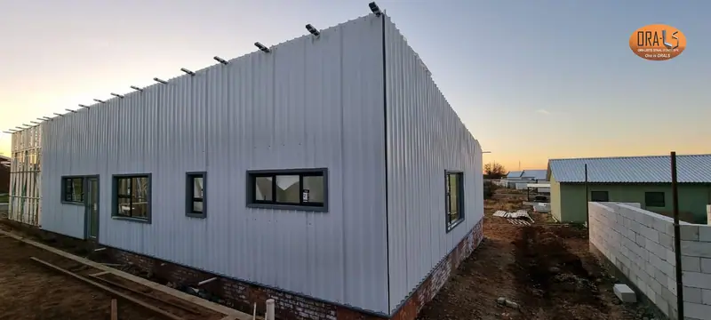 Residential house external cladding using ORALS-supplied structural systems and materials